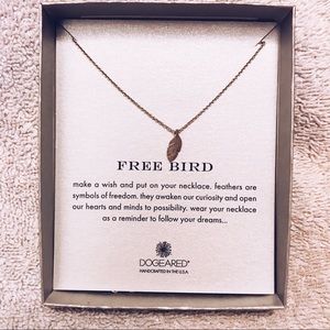 DOGEARED 'Reminder - Free Bird' Feather Necklace